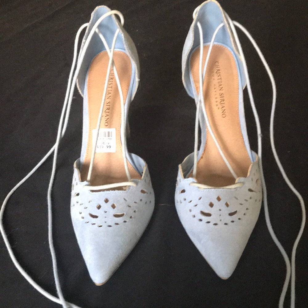 Christian Siriano Espadrilles.  Light blue